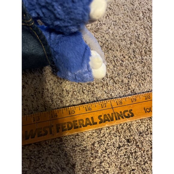 Build A Bear T-Rex Purple Dinosaur 17 in Purple Skirt Shirt Vest Green Eyes - Picture 6 of 6